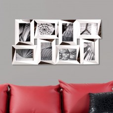 nexxt Design Mira 8 Piece Mirrored Wall Collage Photo Frame Set NEXX1162